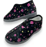 Fashion Dámské černé zateplené pantofle 02 Barva: Černá, Velikost: 37