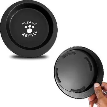 Miska pro psa Miska OVÁL protiskluzová - černá 0,370l/16,5cm (216)