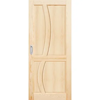 Vchodové dveře ArchoD Posuvné dveře do pouzdra dřevěné dýhované z borovice Reno