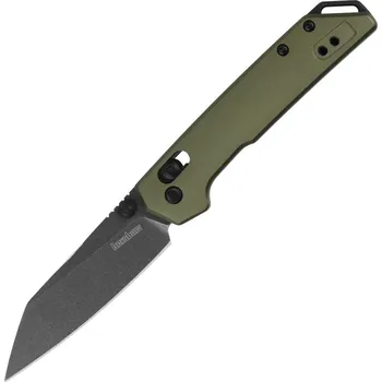 kapesní nůž Kershaw Mini Iridium BlackWash Reverse Tanto D2 Olive Aluminum