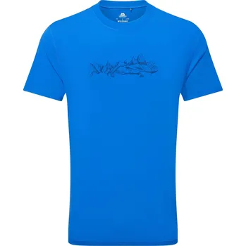 Pánské tričko Pánské Tričko Mountain Equipment Groundup Skyline T-shirt Men's Barva: Atlantic Blue, Velikost: XL