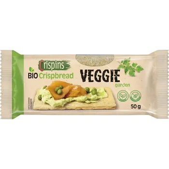 Chips Extrudo Crispins veggie garden křehký plátek 50 g BIO