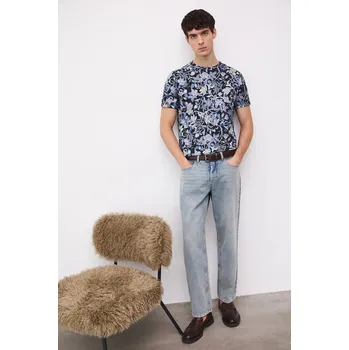 Pánské tričko Bavlněné tričko Medicine RS26-TSM010 námořnická modř 59A, vel. XXL