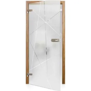 Interiérové dveře GLASSDOOR Celoskleněné otočné dveře matné Tratto