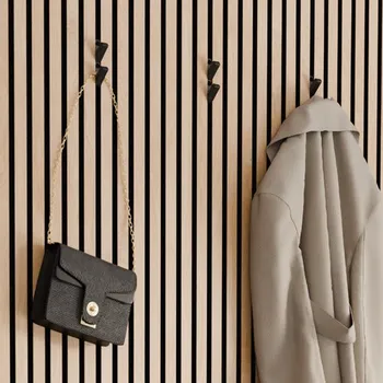 Interiérové dveře Archo Háčky z tvrzeného plastu, černé sada 2ks