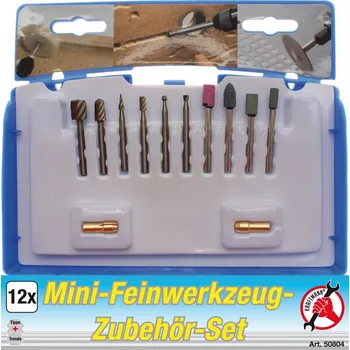 Brusný kotouč Frézy mini 3,0 - 8,0 mm, broušení, rycí, sada 12 dílů - BGS 50804