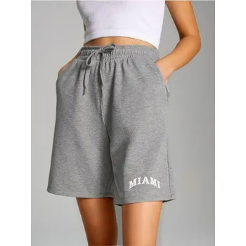 Dámské kraťasy Sinsay - Kraťasy s potiskem - šedá - 4195Z-9MM - 4195Z-9MM-XS-1