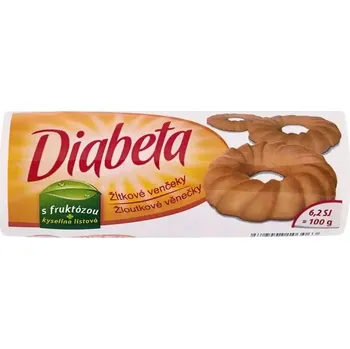 Cukrovinka DIABETA věnečky vaječné 100g DIAT cena za kartonové balení (Kartonové balení : 10 ks)