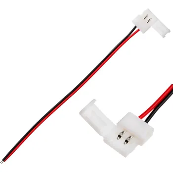 Příslušenství pro LED osvětlení Akcesoria Lumiled Spojka do taśmy LED 2PIN 1-stronna zatrzask z przewodem 10mm