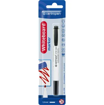 Zvýrazňovač centropen značkovač 2709 BL stírací černý blistr 512295