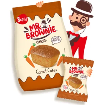 Cukrovinka Mr.Brownie Mrkvové 200g (Kartonové balení : 12 ks)