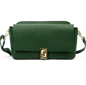 Kabelka Dámská kabelka Luka 24-043 DOLLARO tmavozelená