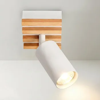 Bodové svítidlo Brilagi - Bodové svítidlo SELE WOOD 1xGU10/30W/230V bílá/dřevo