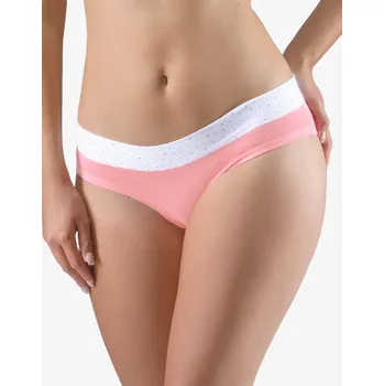 Kalhotky GINA 14159 Kalhotky franc bok pruž šir lem Disco XVIII Barva: starorůžová bílá, Velikost: 42/44