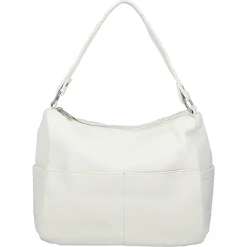 Kabelka Stylová dámská koženková kabelka na rameno Irenea, bílá