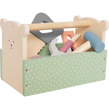 Dřevěná hračka JaBaDaBaDo Dřevěné nářadí pro děti v bedně (boxu) - medvídek