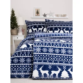 Povlečení Francouzské povlečení mikroplyš Exclusive – Jeleni modré