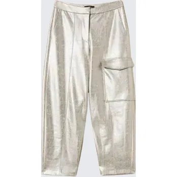 Dámské kalhoty Dámské kalhoty TWINSET 252AP2400 stříbrné Velikost: M