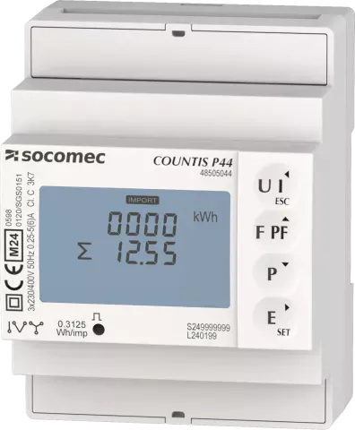 COUNTIS P44, 3fáz. MTP x/1A,5A, MODBUS - Elektroměr