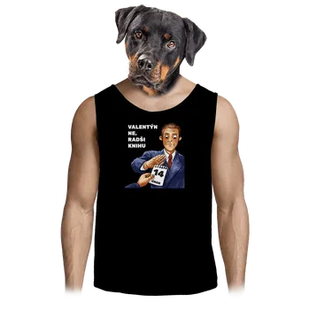 Pánské tílko Bastard Raději knihu pánské tílko Black