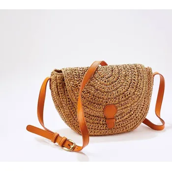 Kabelka Půlkulatá lýková kabelka přírodní