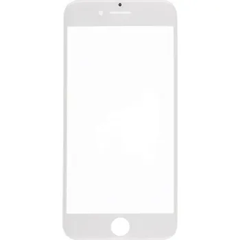 Přední dotykové sklo, včetně OCA lepidla, rámečků pro přední fotoaparát, proximity sensor a mřížky pro sluchátko pro iPhone 8 - bílé