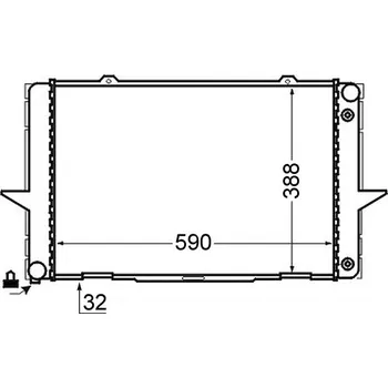 Motor automobilu Chladič, chlazení motoru MAHLE CR 762 000S