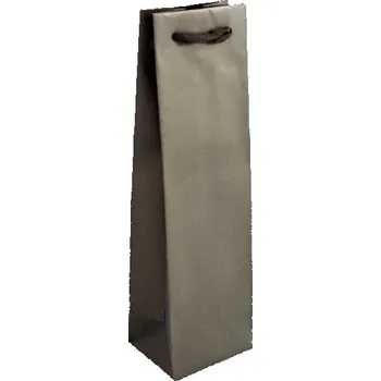 Dárková taška Dárková taška kaštan Elegance 12x10x41, textilní ucho