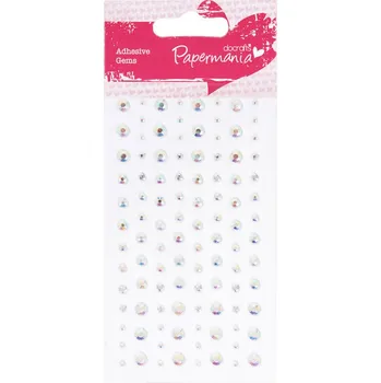 Samolepící dekorace kamínky samolepící PMA 351403 104ks Transparent