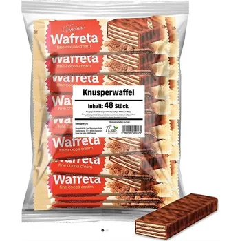 Cukrovinka Tise Vincinni Wafreta Křupavá oplatka s kakaovou polevou 48 x 30 g