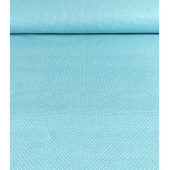 Bavlněná látka puntíky mentolové 2mm plátno 150cm | RTex