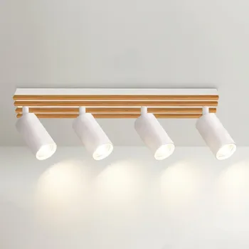 Bodové svítidlo Brilagi - Bodové svítidlo SELE WOOD 4xGU10/30W/230V bílá/dřevo