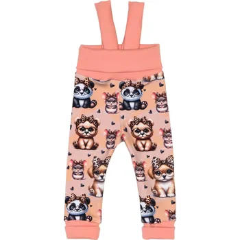 Tepláčky s traky - Roztomilá zvířátka Velikost: 80