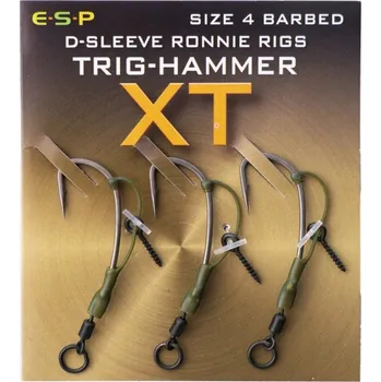 ESP návazce D-Sleeve Ronnie Rigs Trig-Hammer XT Barbed vel. 6, 3ks