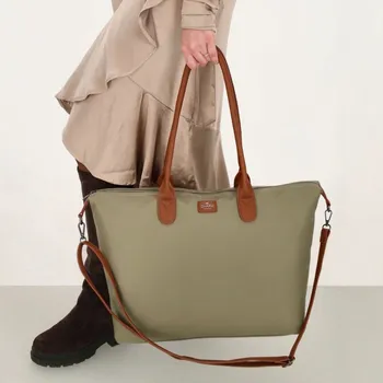 Kabelka BUCKINGHAM business 51x33x14 cm, OLIVE PU, kabelka Charm London