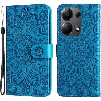 Pouzdro na mobilní telefon Sunflower Pro Xiaomi Redmi Note 14S Note 13 Pro 4G Poco M6 Pro Modré