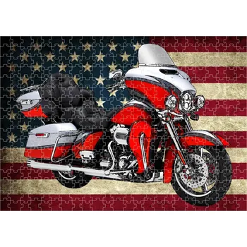 Puzzle puzzle s motorkou Harley Davidson VIII 120 dílků