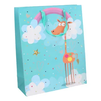Wiky Dárková taška M 26x32x10,5 cm Dětská se zvířátky Druh: Žirafa