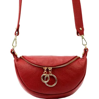 Kabelka Dámská kožená crossbody kabelka Luka 20-033 červená