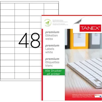 Samolepící etiketa etikety A4 52,5 x 23 48ks*