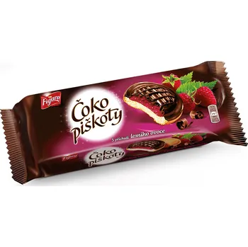 Cukrovinka Figaro Čokopiškoty Lesní plody 147g (Kartonové balení : 24 ks)