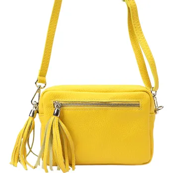 Kabelka Kožená crossbody kabelka Luka 20-030 žlutá