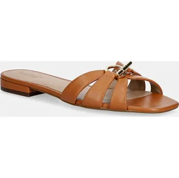 Pánské pantofle Kožené pantofle Lauren Ralph Lauren Blike Slide 802982875006.200 hnědá 82X, EUR 41