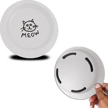 miska pro kočku Miska OVÁL protiskluzová - šedá 0,370l/16,5cm (216)