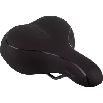 Sedlo na kolo sedlo FORCE COMFORT GEL dámské turistické, černé