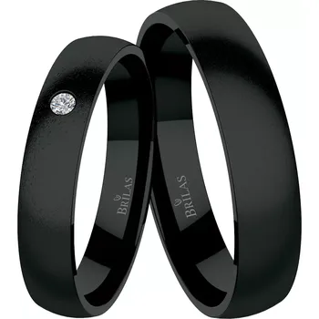 Prsten Runa Black Titan - snubní prsteny z titanu