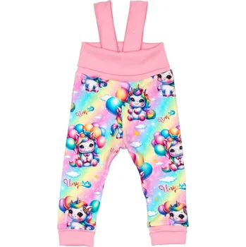 Tepláčky s traky - Jednorožci párty Velikost: 80
