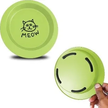 miska pro kočku Miska OVÁL protiskluzová - zelená 0,370l/16,5cm (216)