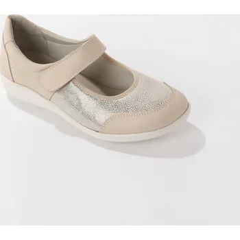 Dámské tričko Kožené polobotky s pružnými vsadkami béžová 40