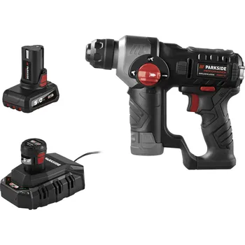 Pneumatické kladivo PARKSIDE PERFORMANCE® Aku vrtací kladivo PBHAP 12 A1, 2,5 Ah a 5 Ah